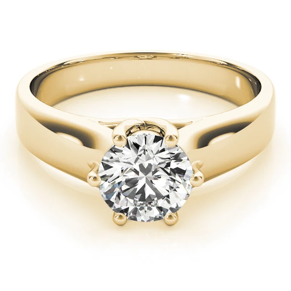 Unique 6-Prong Petal Design 1.00-3.00 CT VS-F Lab Grown Diamond Solitaire Ring 14K White Gold - Image 11