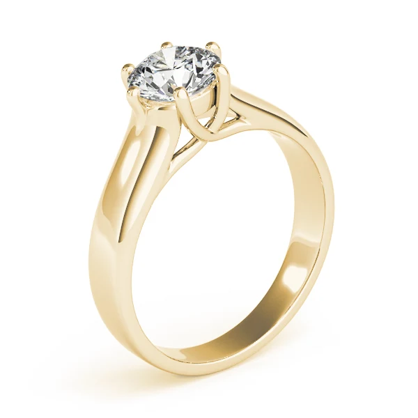 Unique 6-Prong Petal Design 1.00-3.00 CT VS-F Lab Grown Diamond Solitaire Ring 14K White Gold - Image 5