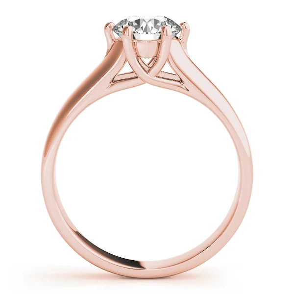 Unique 6-Prong Petal Design 1.00-3.00 CT VS-F Lab Grown Diamond Solitaire Ring 14K White Gold - Image 9
