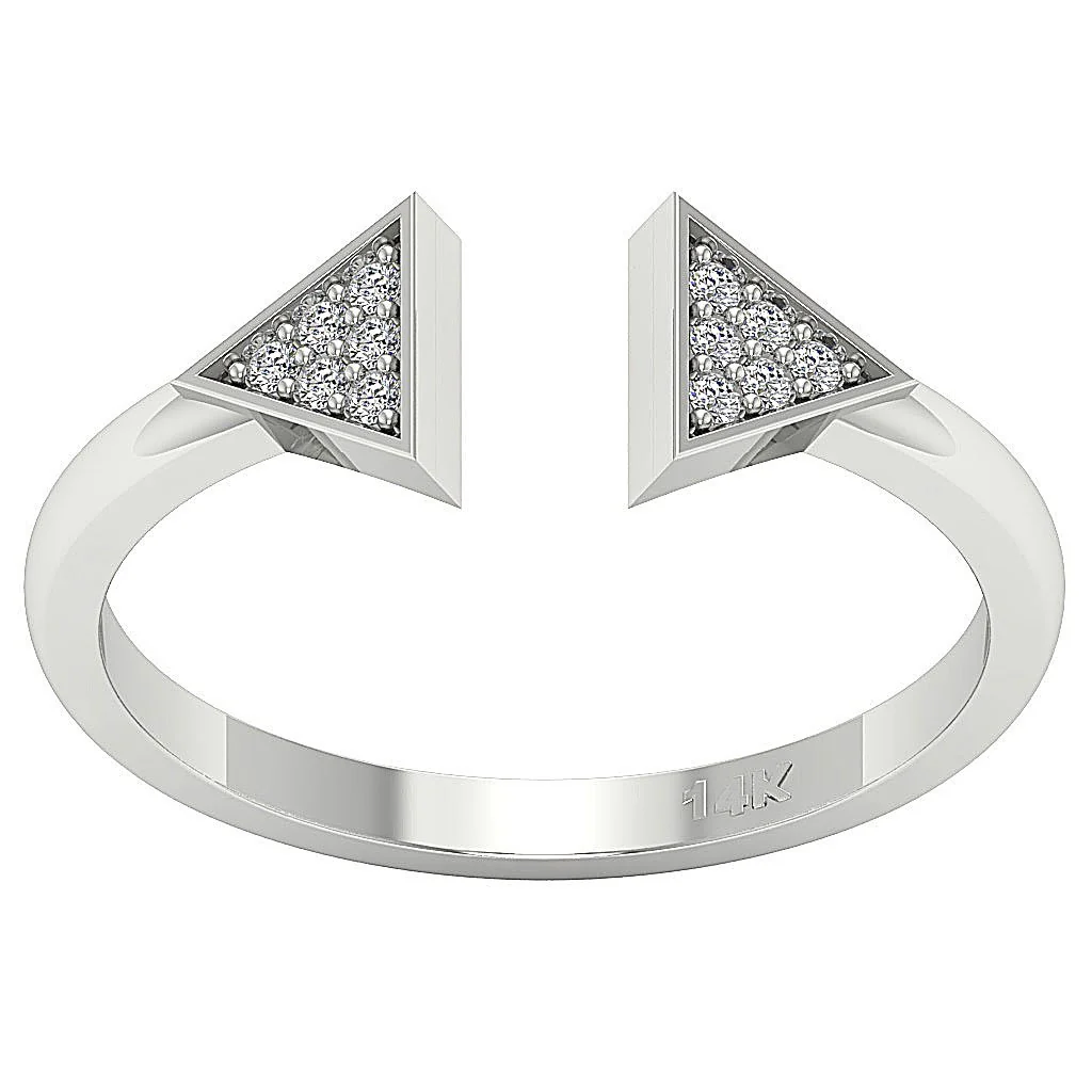 The Chloe Open Engagement Wedding Ring 14k White Yellow Rose Gold Prong Set 6.00MM - Image 5