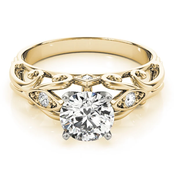 Vintage Filigree Lab Grown Diamond Solitaire Engagement Ring VS F 1.04 Carat 14K Gold - Image 10
