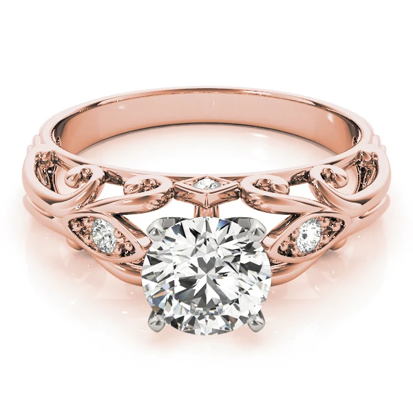 Vintage Filigree Lab Grown Diamond Solitaire Engagement Ring VS F 1.04 Carat 14K Gold - Image 11