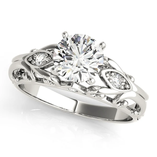 Vintage Filigree Lab Grown Diamond Solitaire Engagement Ring VS F 1.04 Carat 14K Gold - Image 2