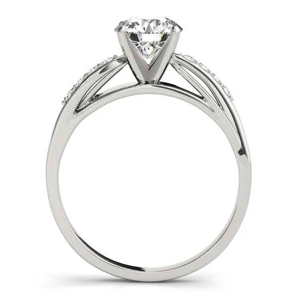 VS F 1.10 Carat Round Cut Lab Grown Diamond Twisted Criss Cross Engagement Ring For Women 14K Gold - Image 6