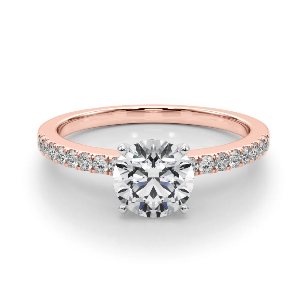 VS F 1.15 Ct Lab Grown Round Diamond 14K White Gold Classic Solitaire Engagement Ring - Image 11