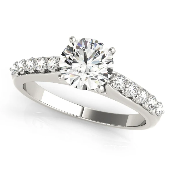 VS F 1.20Carat Round Lab Grown Diamond Classic Solitaire Engagement Ring 14K Gold