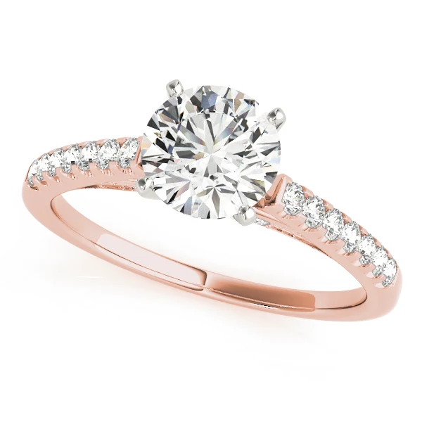 VS F 1.25 Carat Round Cut Lab Grown Diamond Prong Set Solitaire Engagement Ring 14K Solid Gold - Image 3