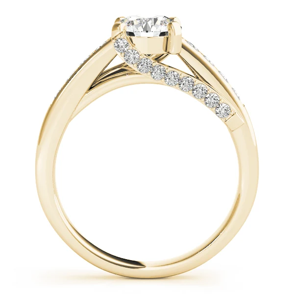 VS F 1.35 Carat Round Lab Grown Diamond Cross Bypass Engagement Ring For Women 14K Gold - Image 4