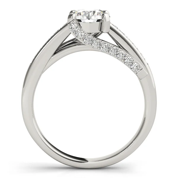 VS F 1.35 Carat Round Lab Grown Diamond Cross Bypass Engagement Ring For Women 14K Gold - Image 6