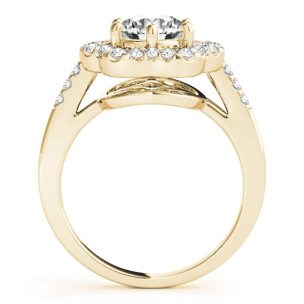 VS F 1.55 Carat Vintage Floral Halo Lab Grown Diamond Engagement Ring Prong Set 14K White Gold - Image 7