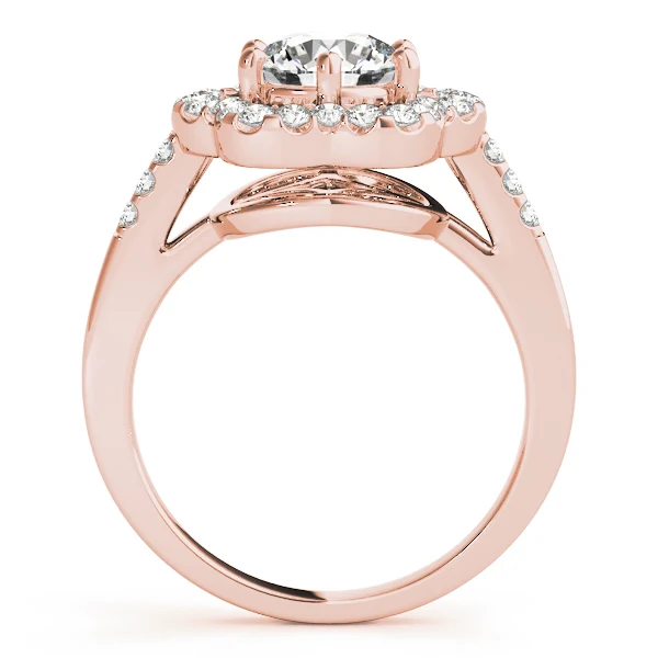 VS F 1.55 Carat Vintage Floral Halo Lab Grown Diamond Engagement Ring Prong Set 14K White Gold - Image 8