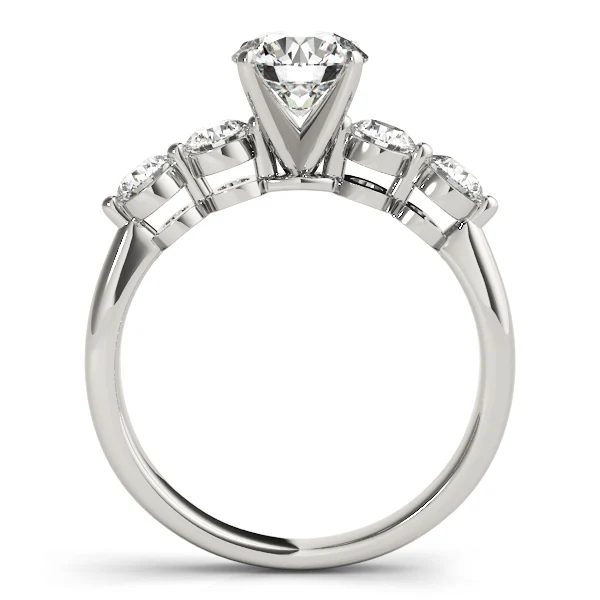 VS F 1.80-2.20 Carat Brilliant Round Lab Grown Diamond Shared Prong Engagement Ring 14K Gold - Image 6