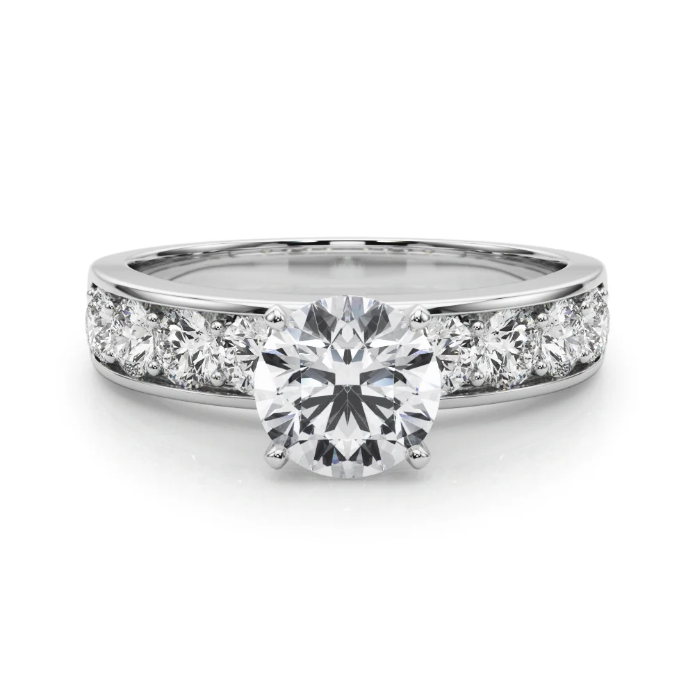 VS F 1.80 Ct Lab Grown Round Cut Diamond Accent Solitaire Engagement Ring 14K Solid Gold - Image 10