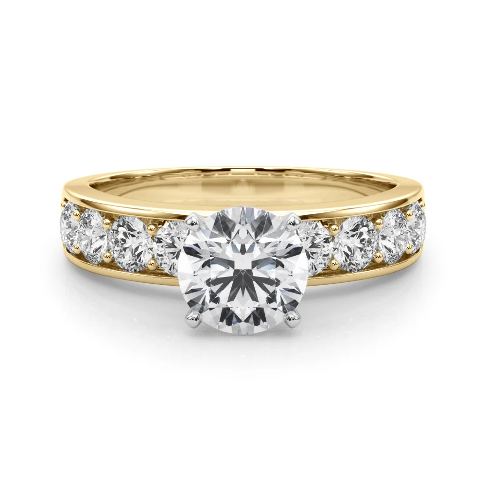VS F 1.80 Ct Lab Grown Round Cut Diamond Accent Solitaire Engagement Ring 14K Solid Gold - Image 11
