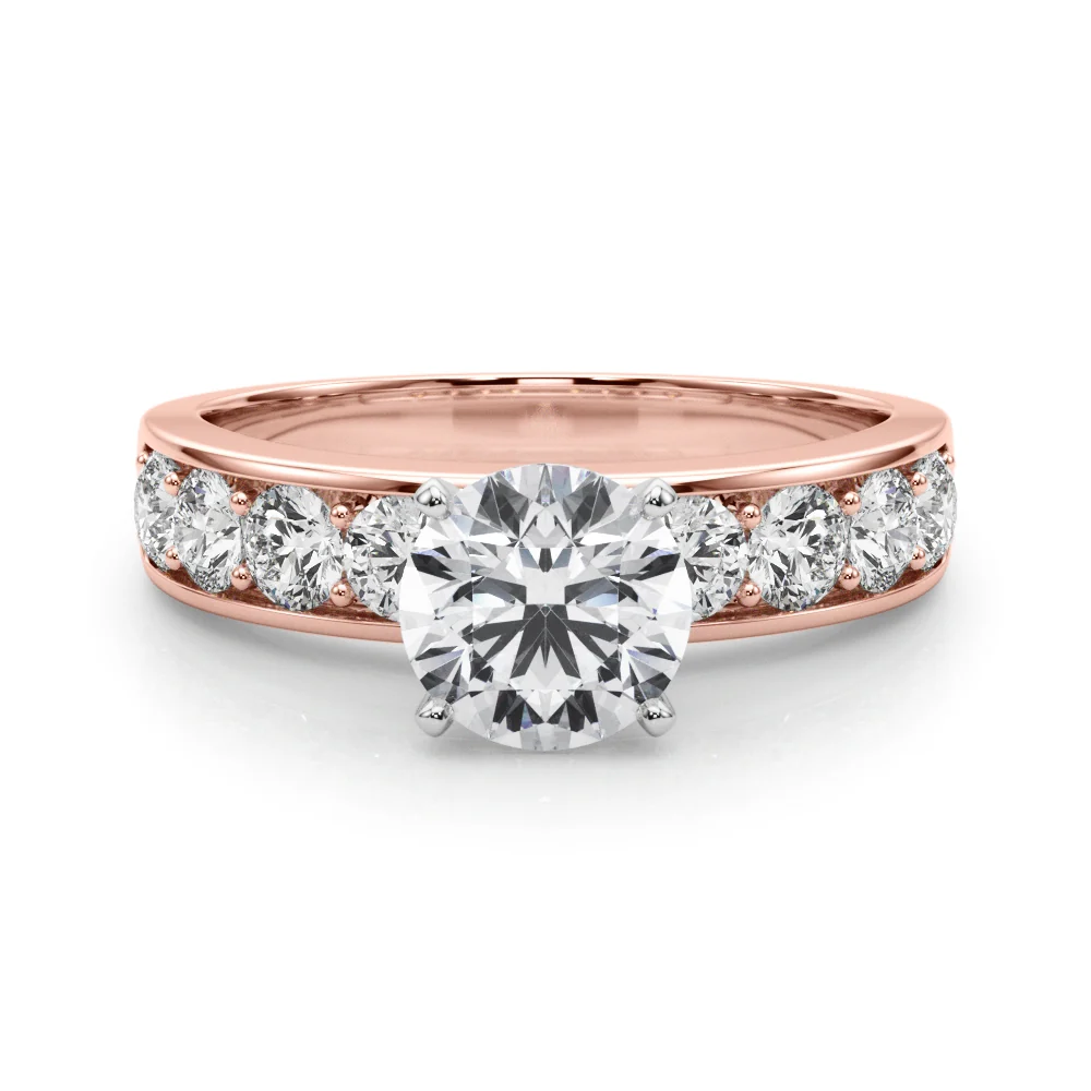 VS F 1.80 Ct Lab Grown Round Cut Diamond Accent Solitaire Engagement Ring 14K Solid Gold - Image 12