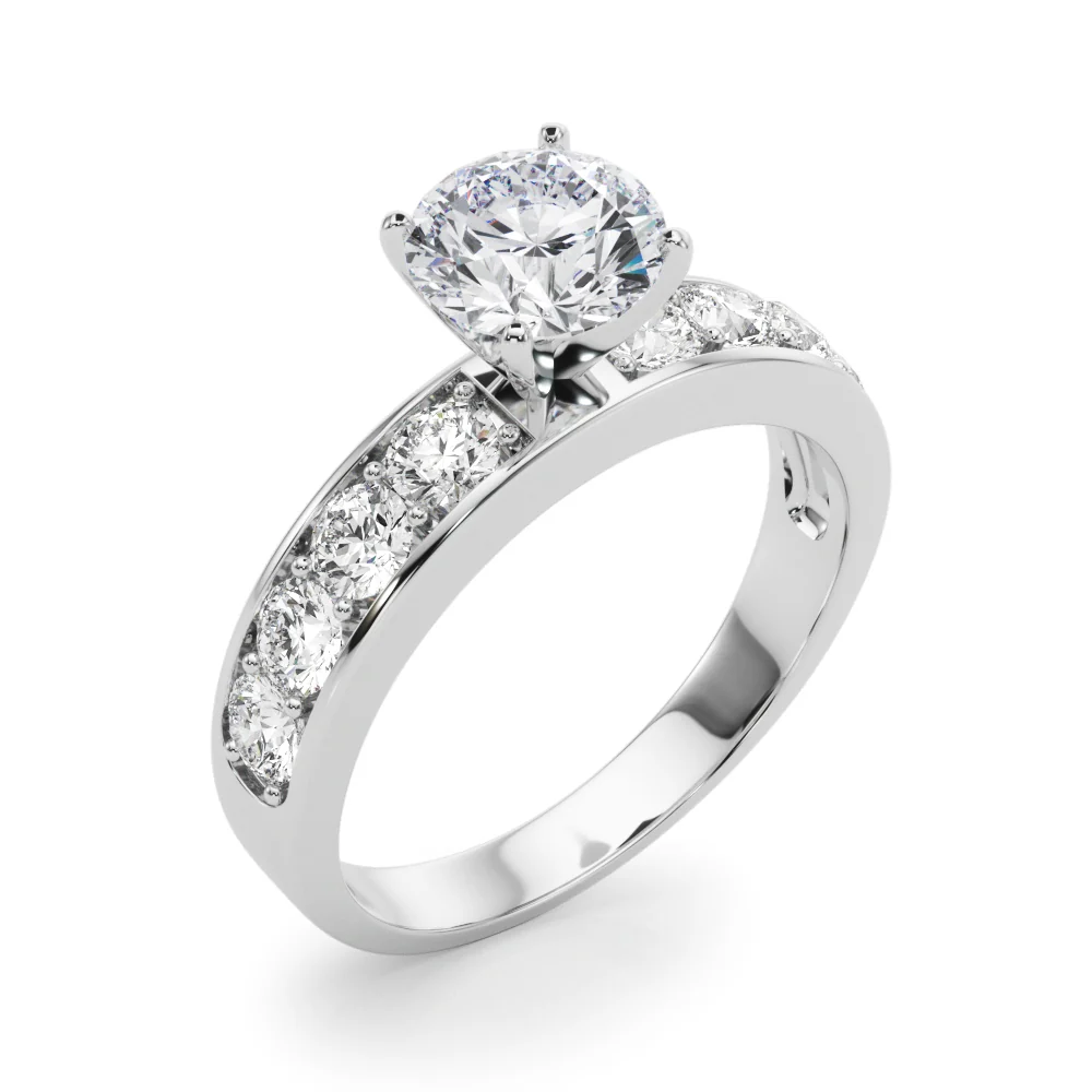VS F 1.80 Ct Lab Grown Round Cut Diamond Accent Solitaire Engagement Ring 14K Solid Gold - Image 6