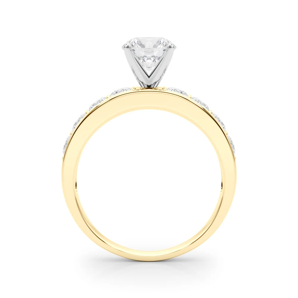 VS F 1.80 Ct Lab Grown Round Cut Diamond Accent Solitaire Engagement Ring 14K Solid Gold - Image 7