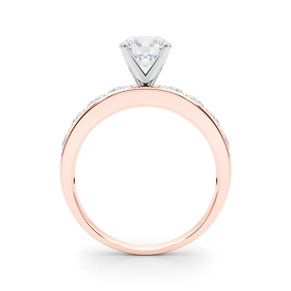 VS F 1.80 Ct Lab Grown Round Cut Diamond Accent Solitaire Engagement Ring 14K Solid Gold - Image 8