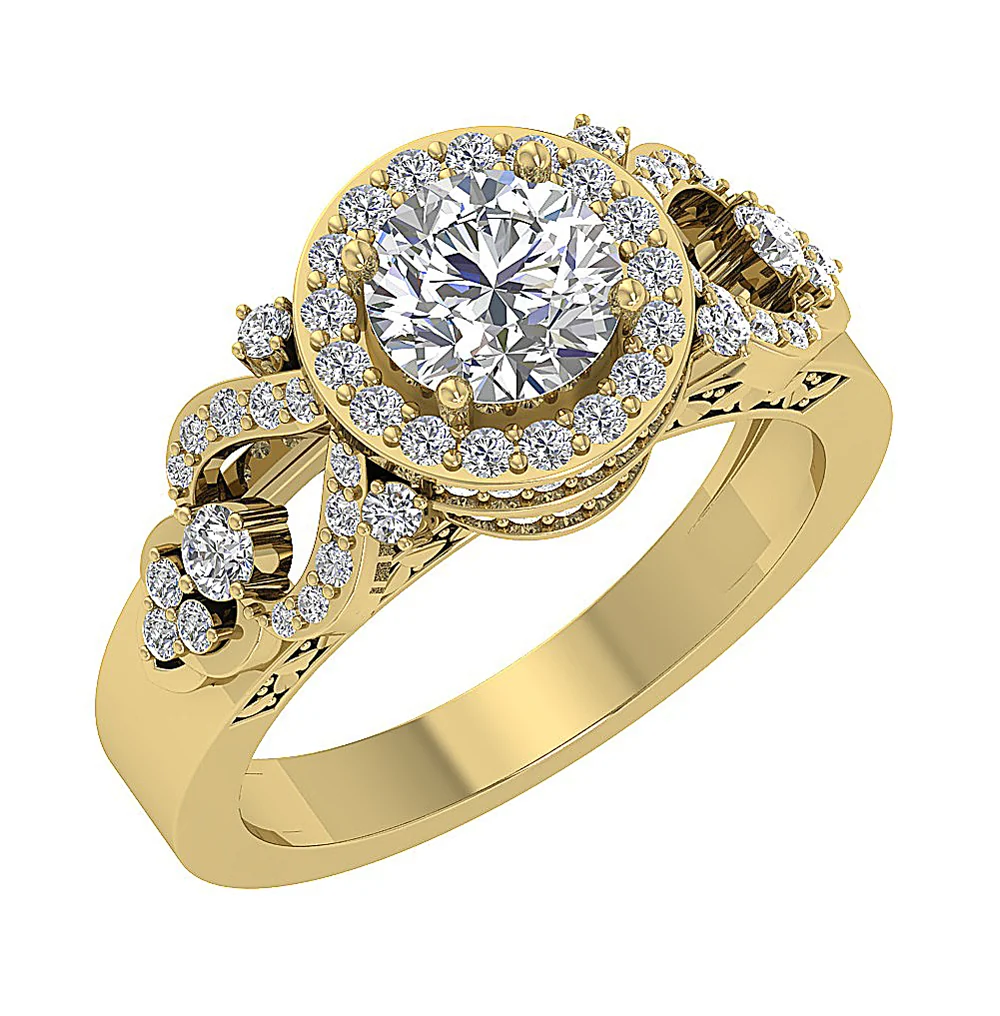 VS F 1.80Ct Round Brilliant Cut Lab Grown Diamond Solitaire Engagement Ring - Image 2