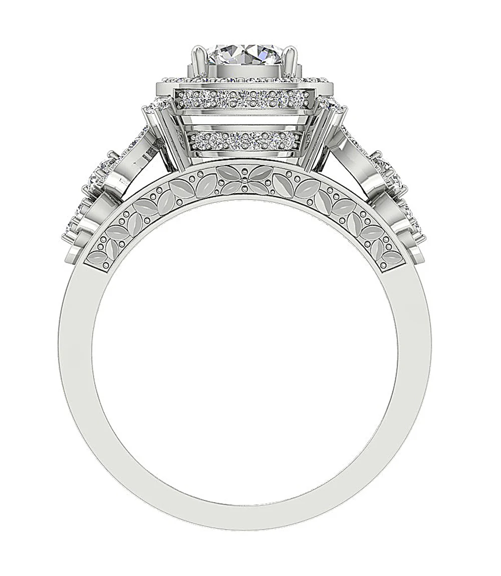 VS F 1.80Ct Round Brilliant Cut Lab Grown Diamond Solitaire Engagement Ring - Image 5