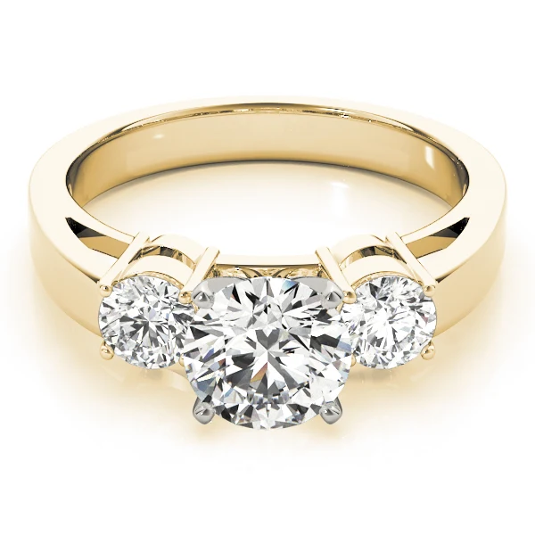 VS/F 2.00Ct Lab Grown Round Cut Diamond 3 Stone Ring 14k White Yellow Rose Gold - Image 10