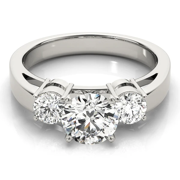 VS/F 2.00Ct Lab Grown Round Cut Diamond 3 Stone Ring 14k White Yellow Rose Gold - Image 12