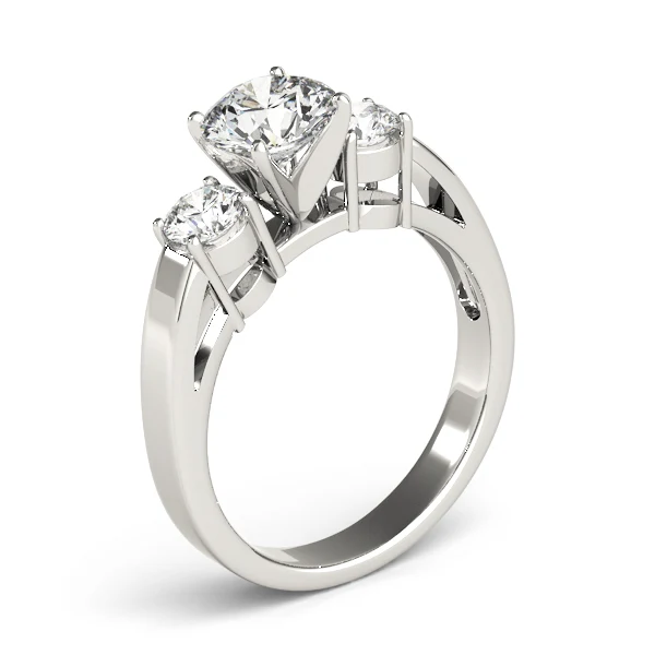 VS/F 2.00Ct Lab Grown Round Cut Diamond 3 Stone Ring 14k White Yellow Rose Gold - Image 9