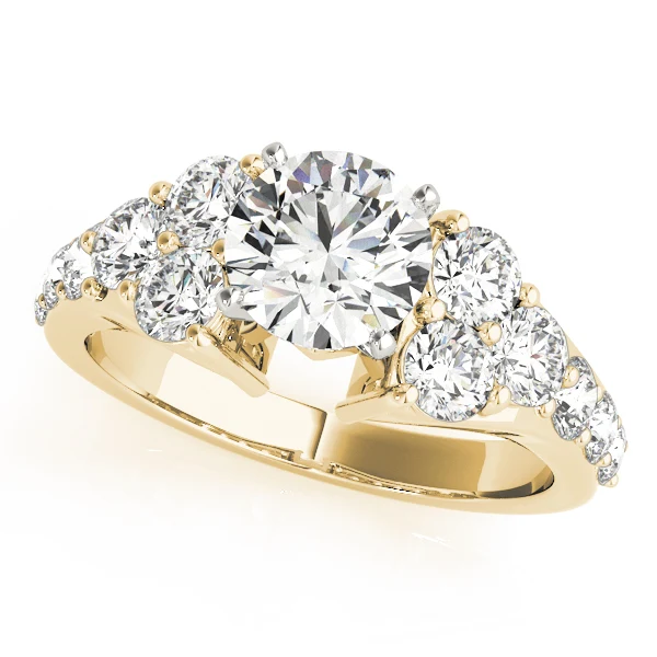 VS F 2.05 Carat Lab-Grown Round Diamond Prong Set Solitaire Engagement Ring 14K White Gold - Image 2