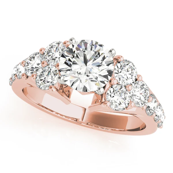 VS F 2.05 Carat Lab-Grown Round Diamond Prong Set Solitaire Engagement Ring 14K White Gold - Image 3