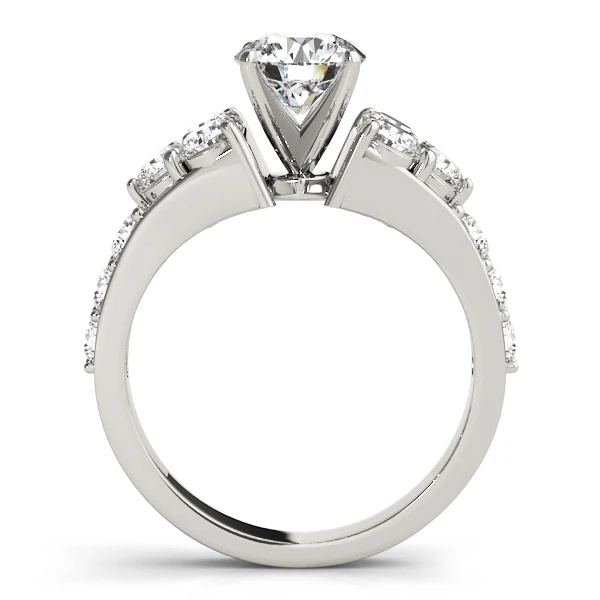 VS F 2.05 Carat Lab-Grown Round Diamond Prong Set Solitaire Engagement Ring 14K White Gold - Image 6