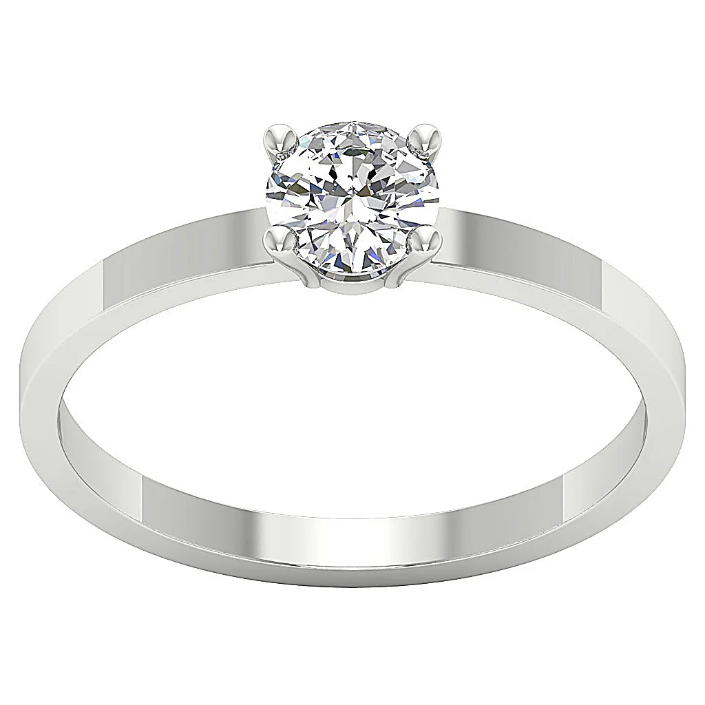 VS F 3.00-4.00 Carat Solitaire Lab Grown Round Cut Diamond Engagement Ring 14K Solid Gold - Image 4