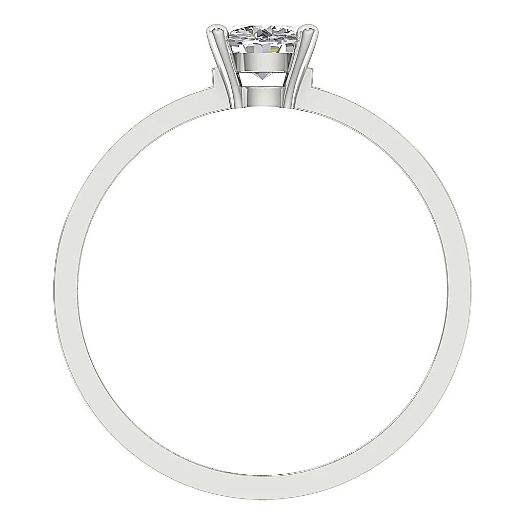 VS F 3.00-4.00 Carat Solitaire Lab Grown Round Cut Diamond Engagement Ring 14K Solid Gold - Image 5
