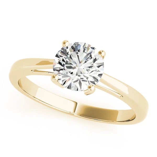 VS-F Lab Grown Diamond 1.00-4.00 Carat Soliatire Engagement Ring 14K Rose Gold 4 Prong Set - Image 3