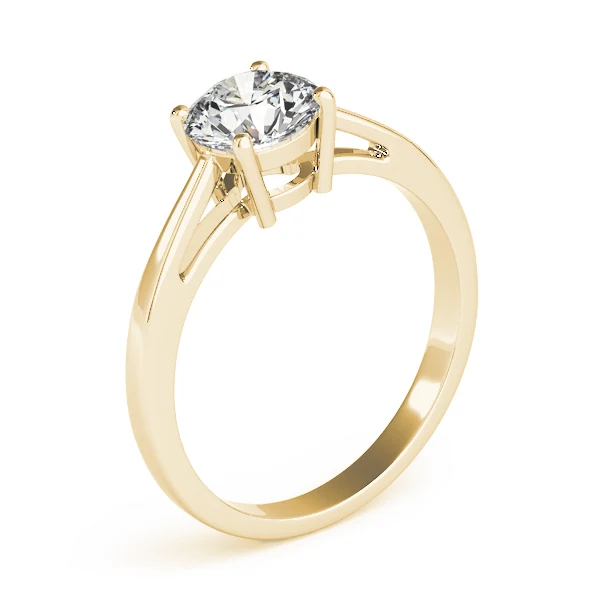 VS-F Lab Grown Diamond 1.00-4.00 Carat Soliatire Engagement Ring 14K Rose Gold 4 Prong Set - Image 5