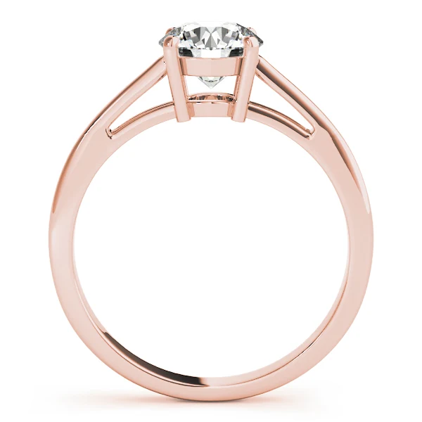 VS-F Lab Grown Diamond 1.00-4.00 Carat Soliatire Engagement Ring 14K Rose Gold 4 Prong Set - Image 8