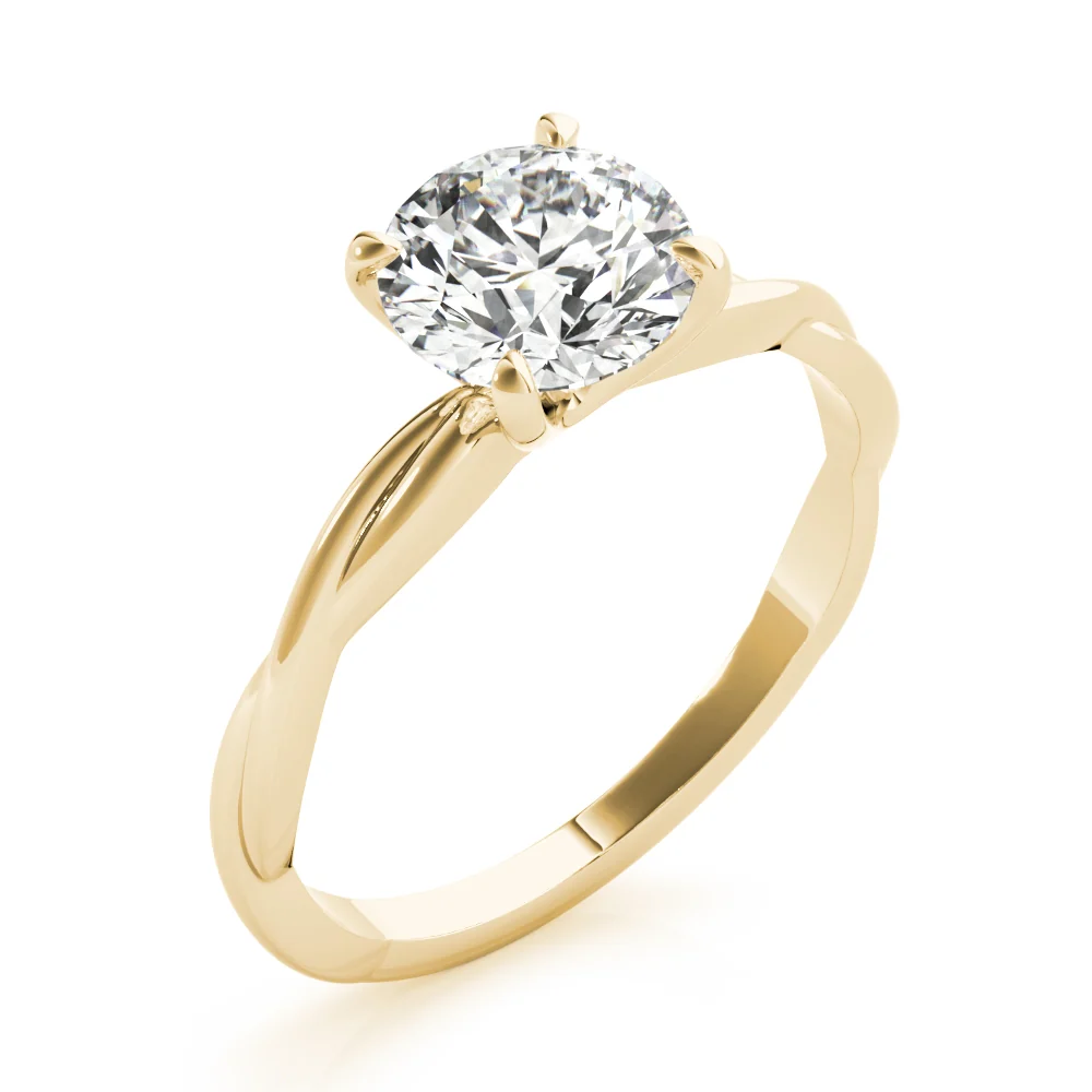 VS F Lab Grown Diamond Floating Prong Engagement Solitaire Ring 1-2 Carat in 14K Solid Gold - Image 5