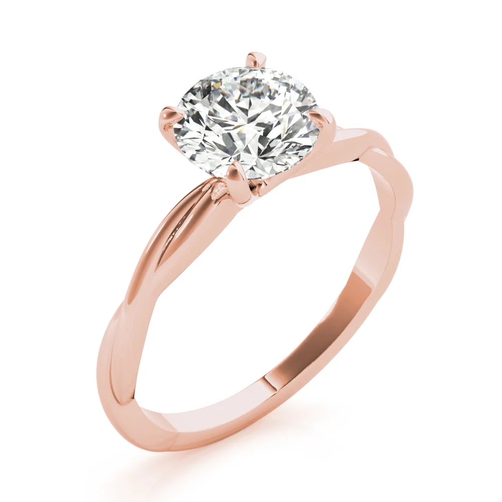 VS F Lab Grown Diamond Floating Prong Engagement Solitaire Ring 1-2 Carat in 14K Solid Gold - Image 6