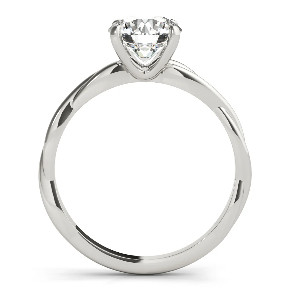 VS F Lab Grown Diamond Floating Prong Engagement Solitaire Ring 1-2 Carat in 14K Solid Gold - Image 7