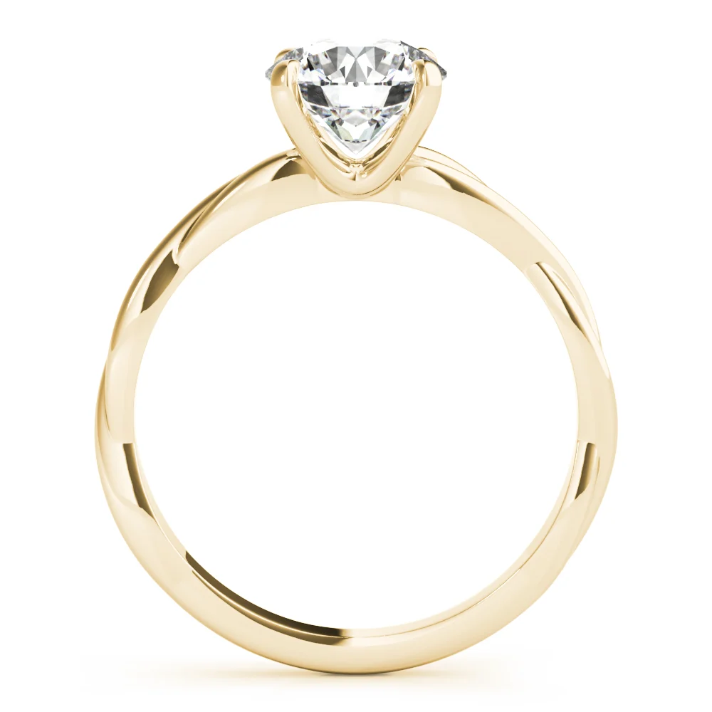 VS F Lab Grown Diamond Floating Prong Engagement Solitaire Ring 1-2 Carat in 14K Solid Gold - Image 8
