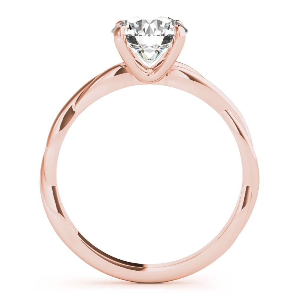 VS F Lab Grown Diamond Floating Prong Engagement Solitaire Ring 1-2 Carat in 14K Solid Gold - Image 9