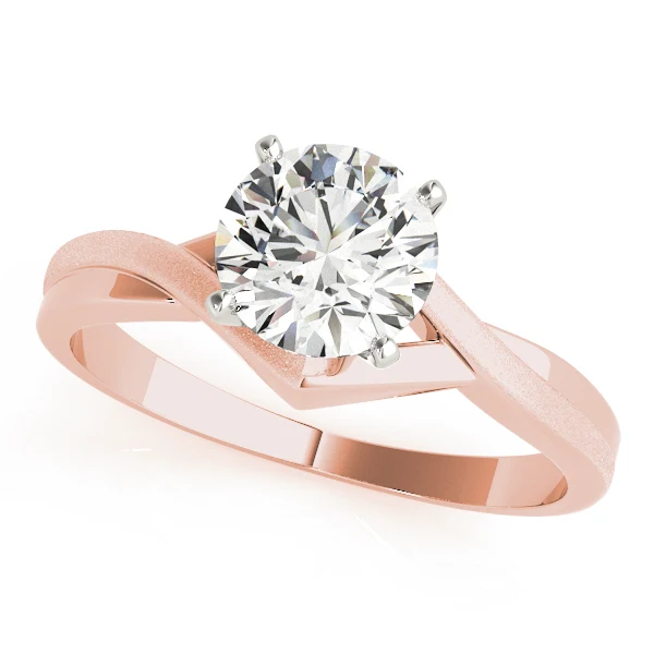 VS F Lab Grown Round Brilliant Cut Diamond Solitaire Engagement Ring 1.00-2.00 Ct 14K Gold - Image 2