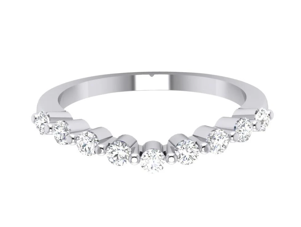The Nora Genuine Diamond Wedding Ring Prong Set 14K Solid Yellow Gold 1.85MM - Image 12