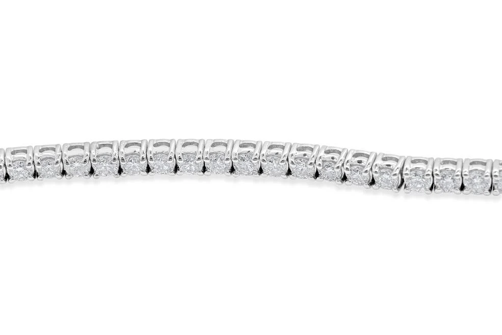 I1/SI1/VS1/VVS1 7.00Ct Tennis Bracelet 14k Solid Gold Round Diamonds Prong Set 7.00Inch - Image 11