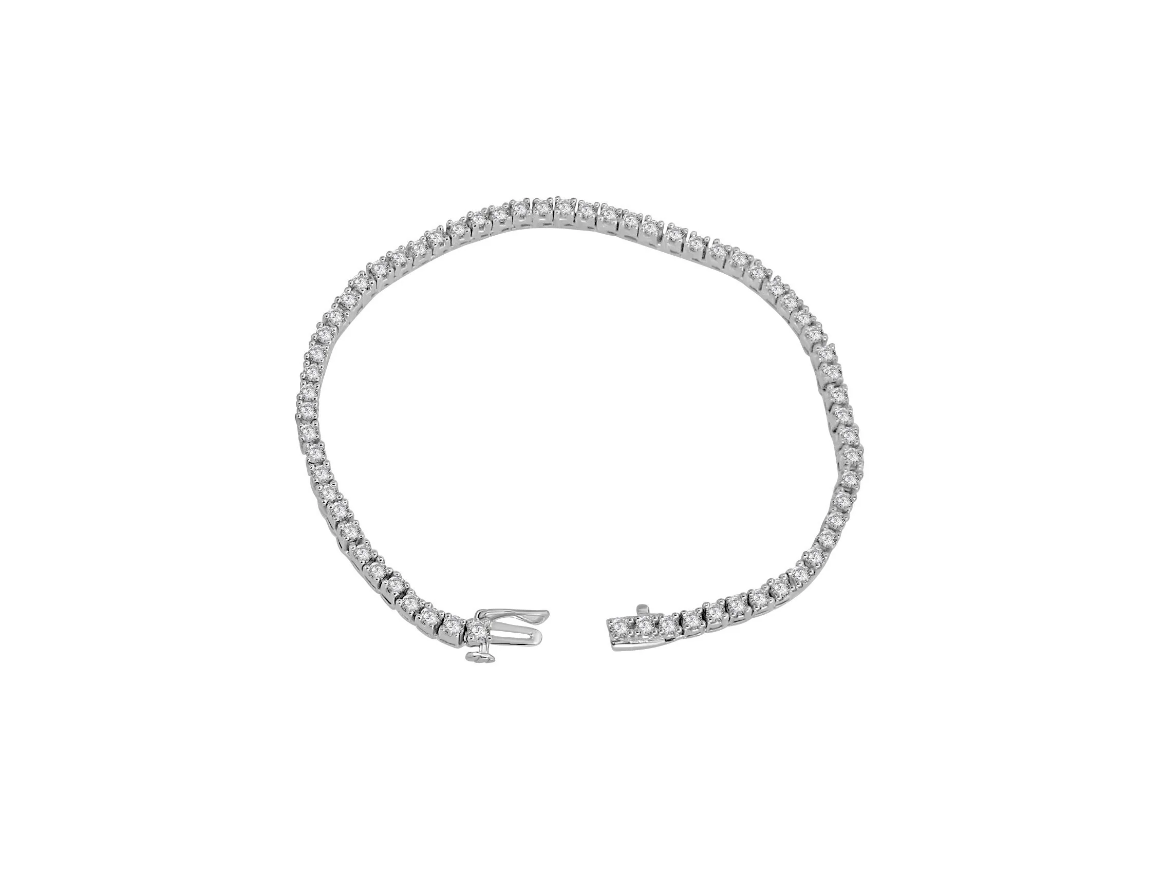 I1/SI1/VS1/VVS1 Tennis Bracelet Natural Diamonds 4.50Ct 14k Solid Gold Prong Set 7.00Inch - Image 4