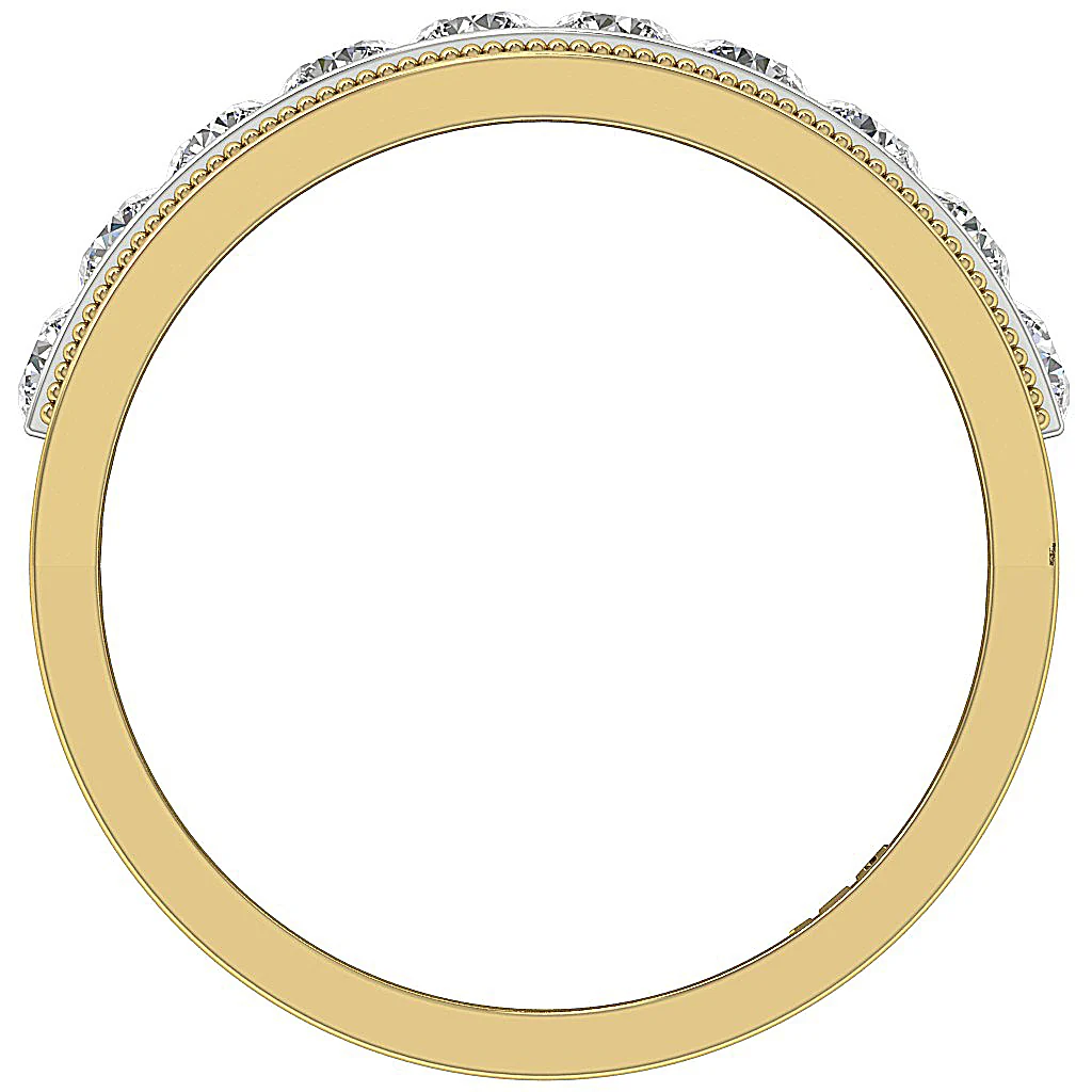 The Charlotte Wedding Ring Genuine Diamond 14K White Gold Channel Set - Image 5